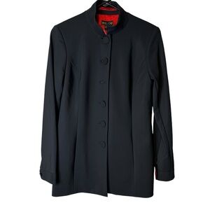 Ameliora The Carmen Silk Lined Mandarin Collar Jacket NWT See Button Size‎ 6